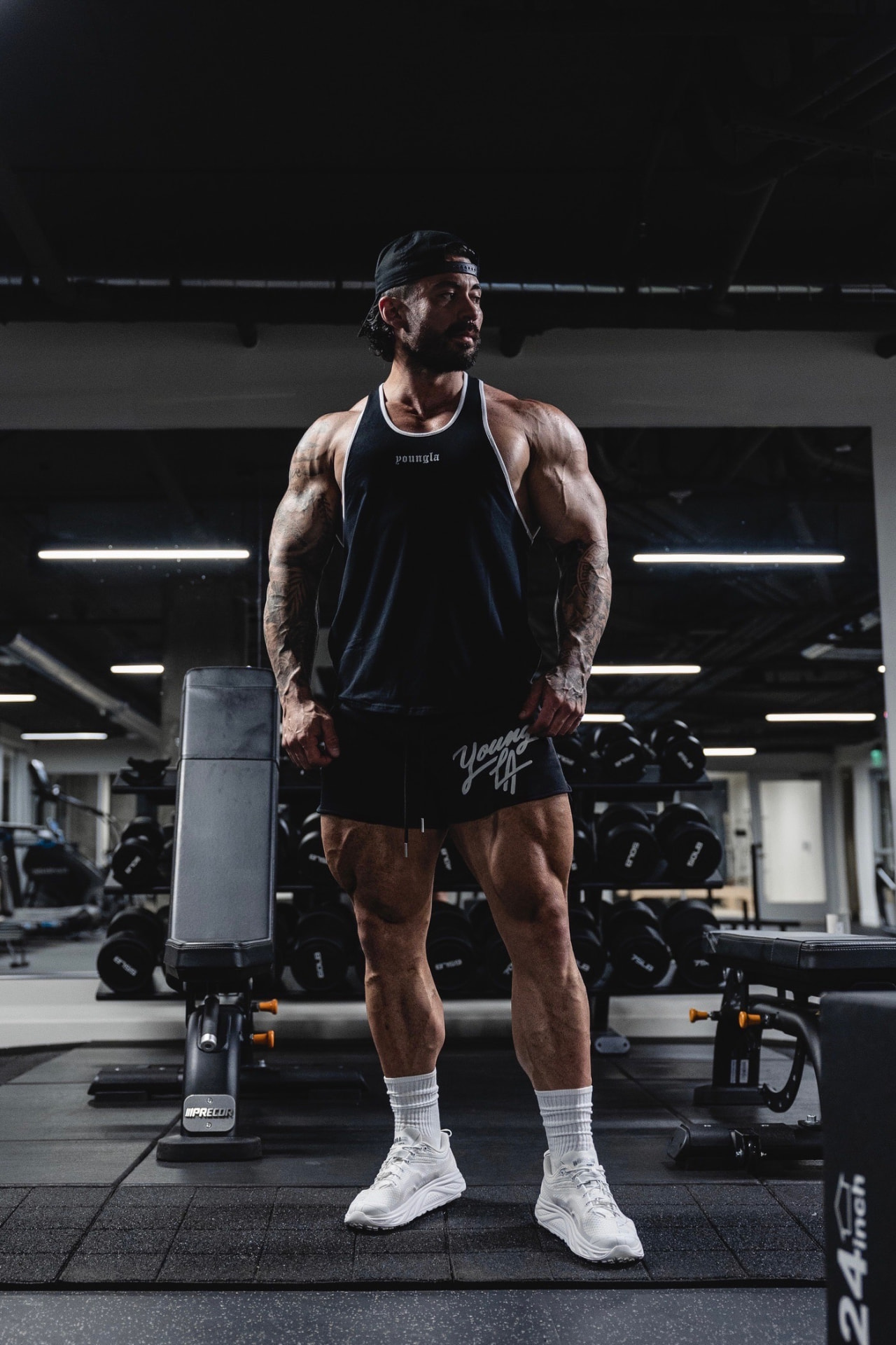 Coach Joe Andrews standing in the gym